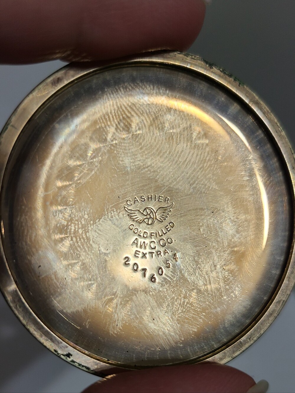 Antique Elgin 1920s Grade 387 Gold Filled Engraved Grandpa Core Pocket Watch - Picture 8 of 12